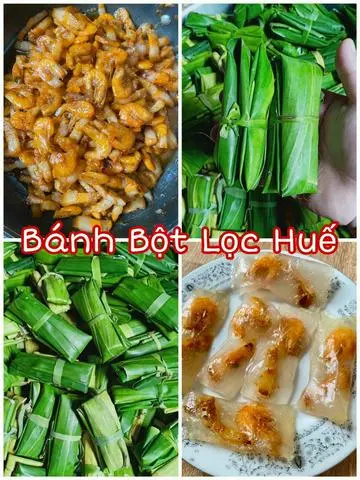 Hình ảnh Bánh bột lọc tôm thịt lá chuối - 50 cái