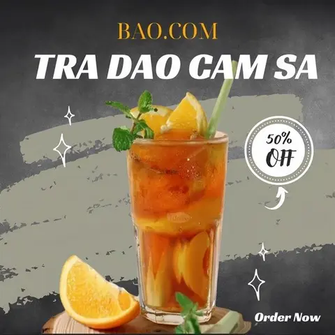 Hình ảnh Trà đào truyền thống