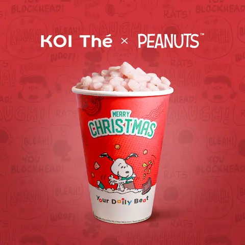 Hình ảnh Lục Trà Sữa Khoai Môn Tươi - phiên bản ly giấy Snoopy