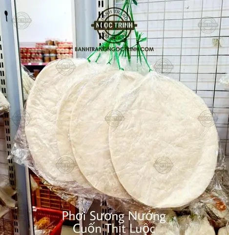 Hình ảnh Bánh tráng phơi sương nướng cuốn thịt - túi 8 cái