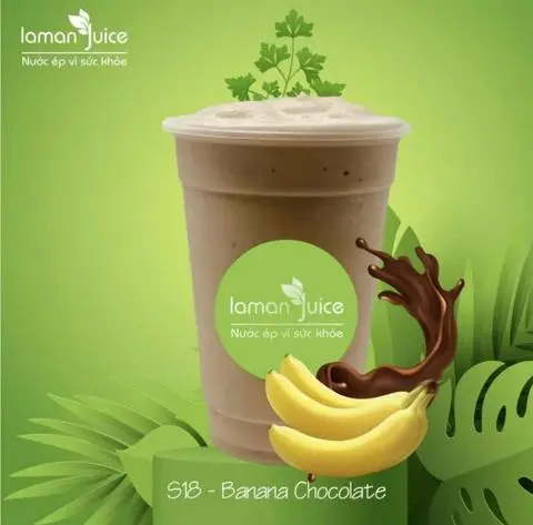 Hình ảnh Sinh tố chuối chocolate - Banana chocolate smoothie - S18
