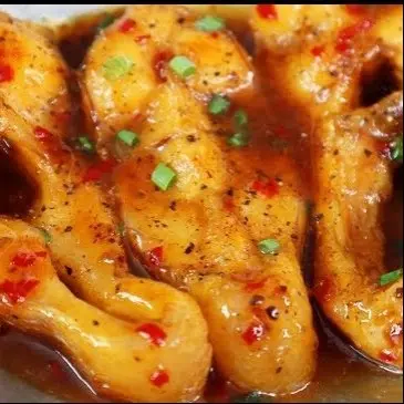Hình ảnh Cơm cá diêu hồng kho