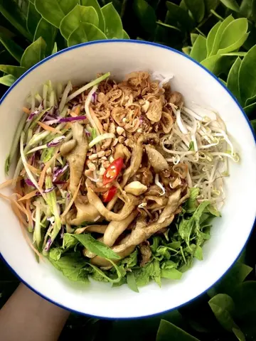 Hình ảnh Bún nấm trộn