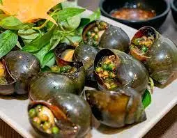 Hình ảnh Ốc bươu nướng tiêu xanh