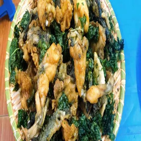 Hình ảnh Ếch Chiên Lá Lốt