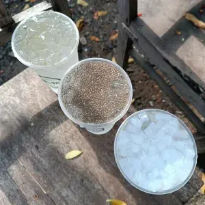Hình ảnh Nước Dừa Tươi mix Chia, Hạt Nổ Củ Năng