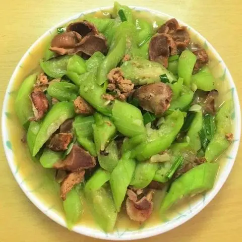 Hình ảnh Cơm lòng xào mướp