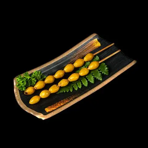 Hình ảnh Bạch quả nướng xiên - roasted ginkgo nut skewer - ya18
