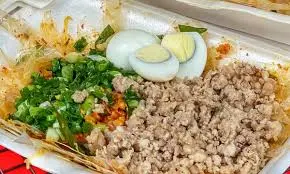 Hình ảnh Tỏi tắc 2 trứng tóp mỡ thịt bằm