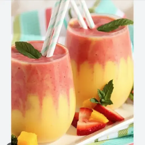 Hình ảnh Sinh tố dâu mix xoài