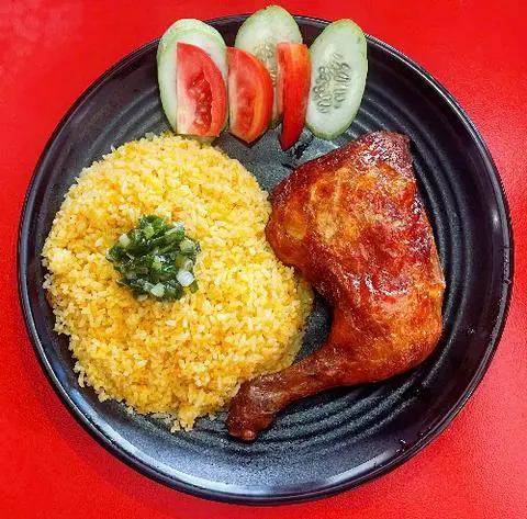 Hình ảnh cơm  gà  nướng 