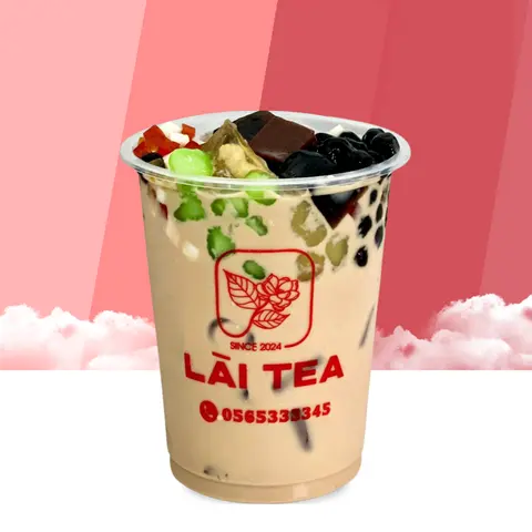 Hình ảnh Trà Sữa Truyền Thống Full topping - XL 1000ml