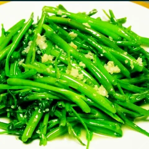 Hình ảnh Rau muống xào tỏi
