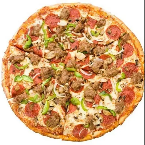 Hình ảnh Pizza thịt xúc xích đặc biệt