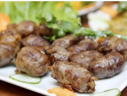 Hình ảnh Bò nướng mỡ chài