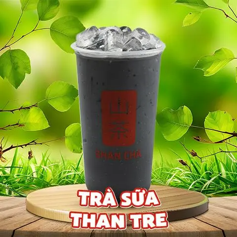 Hình ảnh Trà sữa than tre (M)