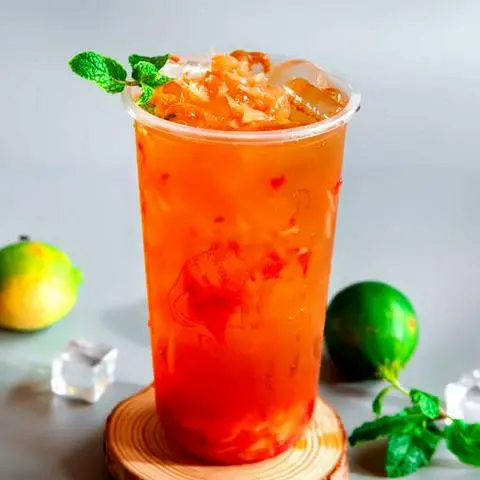 Hình ảnh Trà Bưởi Dâu Tây