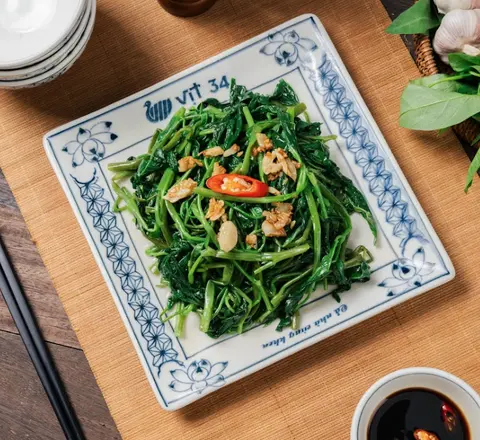 Hình ảnh Rau Muống Xào Tỏi