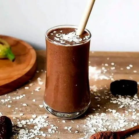 Hình ảnh Sinh tố bơ dừa cacao