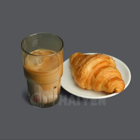 Hình ảnh Latte - bánh nướng tự chọn