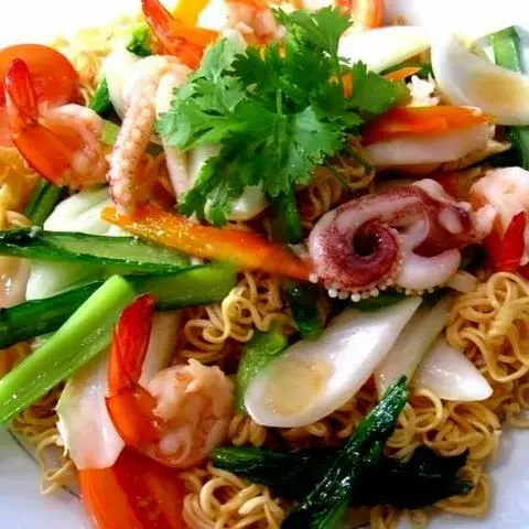 Hình ảnh Mì xào hải sản