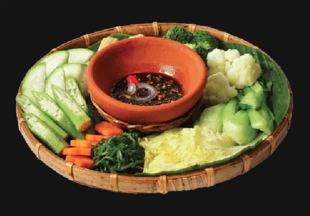 Hình ảnh Kho quẹt chay rau luộc thập cẩm