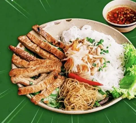 Hình ảnh Bún thịt nướng chay