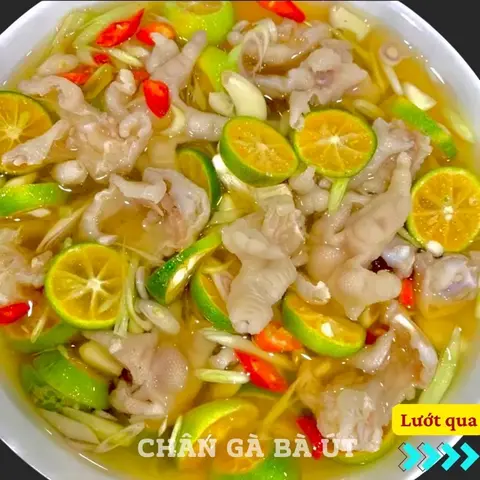 Hình ảnh Chân gà rút xương Sả Tắc