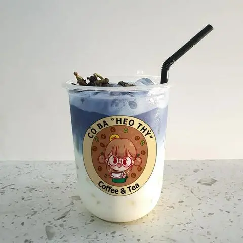 Hình ảnh Sữa tươi đậu biếc