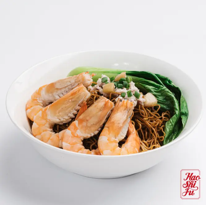 Hình ảnh Mì Khô Tôm Trộn Sốt Dầu Hào