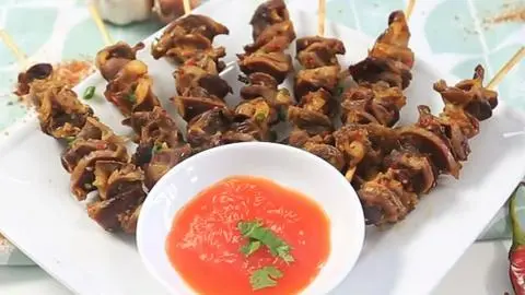 Hình ảnh Mề gà nướng