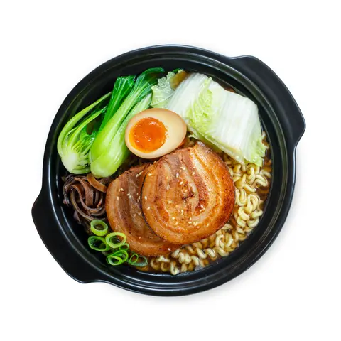 Hình ảnh Mì tương Hàn thịt heo cuộn