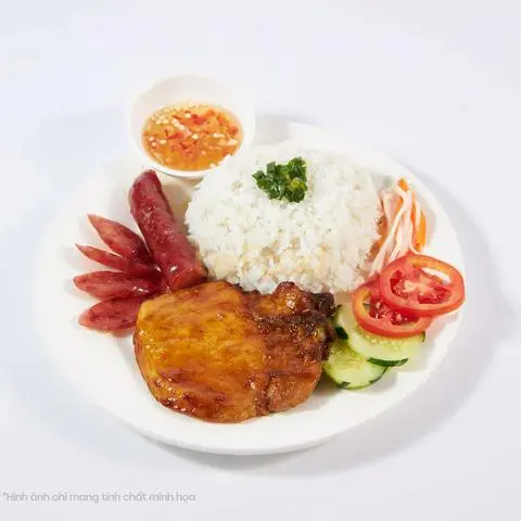 Hình ảnh Cơm sườn - lạp xưởng