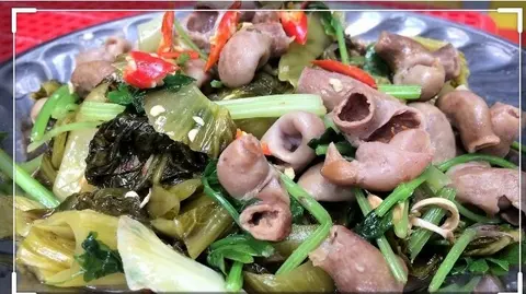 Hình ảnh Bao tử xào cải chua