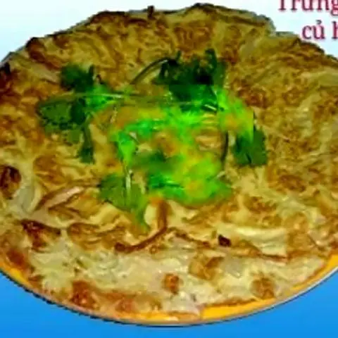 Hình ảnh Trứng chiên củ hành