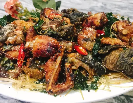 Hình ảnh Êch rang muối