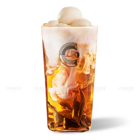 Hình ảnh Trà sữa vải khúc bạch - Lychee panna cotta milktea