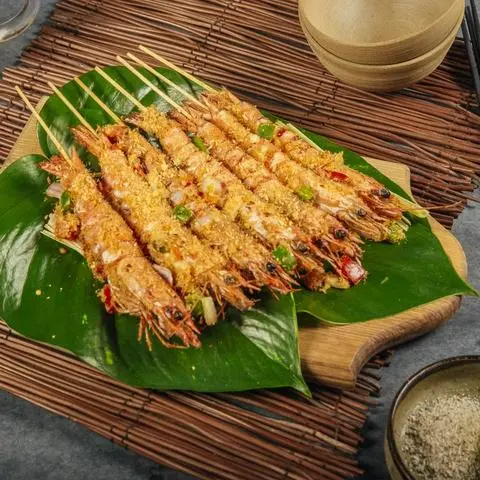 Hình ảnh Tôm ủ muối hột - Ocean prawn steamed with salt