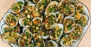 Hình ảnh Sò lông nướng mỡ hành