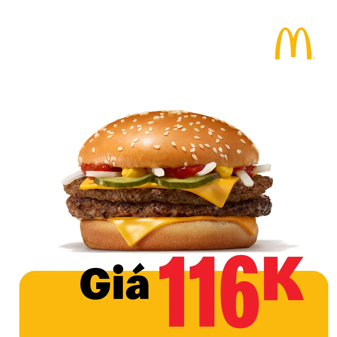 Hình ảnh Burger gấp đôi bò hoàng gia phô mai