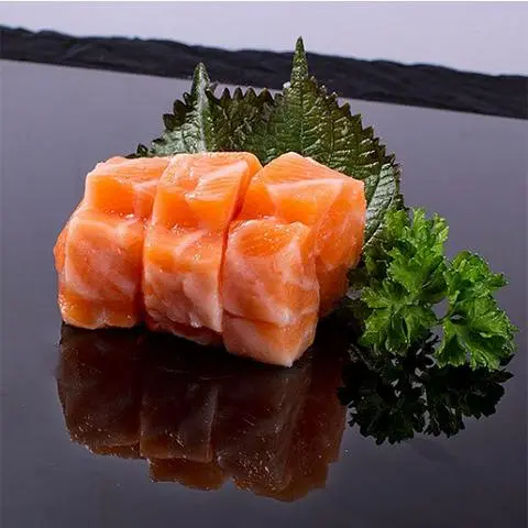 Hình ảnh Sashimi bụng cá hồi vảy vàng