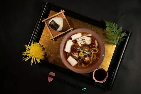Hình ảnh Kinoko udon - ramen teishoku - mì udon lẩu nấm chay - set39