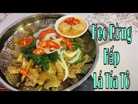 Hình ảnh Chặng dừng heo hấp lá tía tô