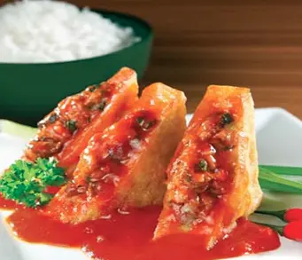 Hình ảnh Cơm đậu hũ nhồi thịt