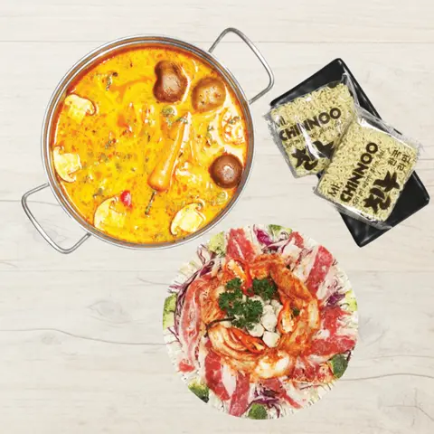 Hình ảnh Lẩu Bò Cuộn Kim Châm - 2 Người