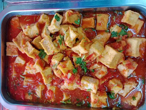 Hình ảnh Cơm đậu hủ sốt cà chua
