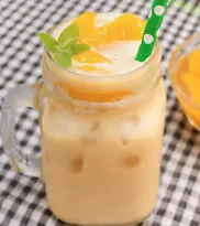 Hình ảnh Trà sữa đào lớn