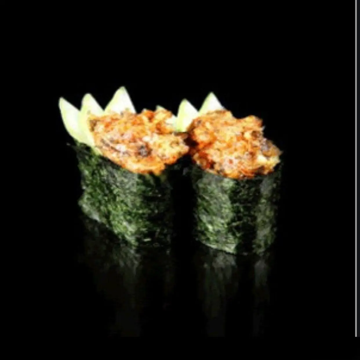 Hình ảnh SAKE KAWATOBIKO SUSHI (Da Cá Hồi Nướng Trộn Mayo)