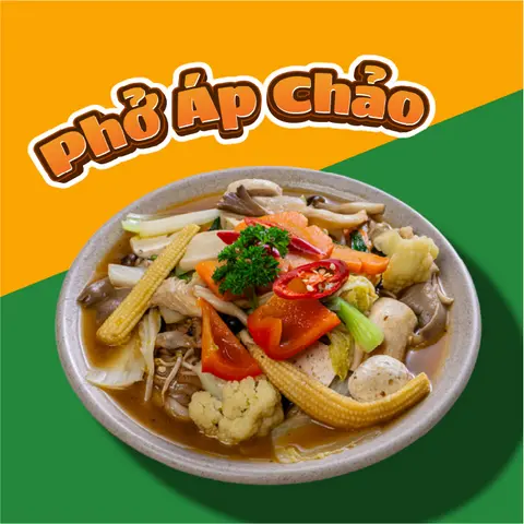 Hình ảnh Phở áp chảo chay