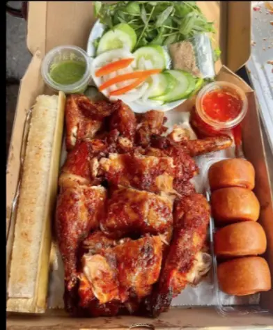 Hình ảnh Gà nướng cơm lam combo